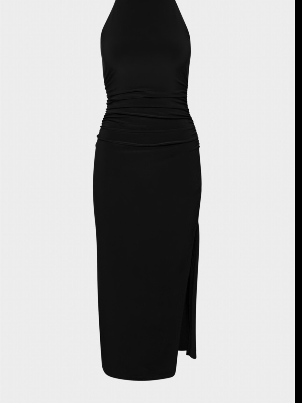 Aritzia Remedy Smooth Matter Halter Backless Midi Dress — Black - Picture 8 of 8